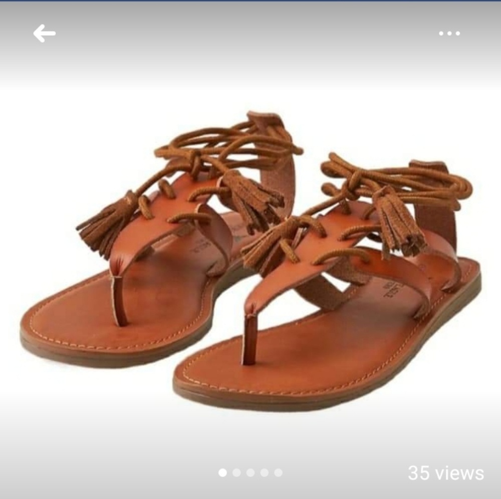 American eagle ankle tie sandal